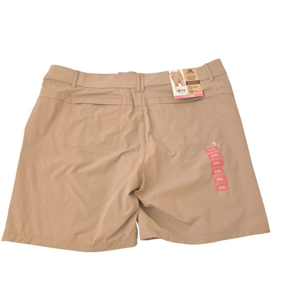 Zeroxposur Mens Khaki Cargo Shorts XXL Lightweight Quick Dry Ripstop Fabric New - Picture 2 of 12